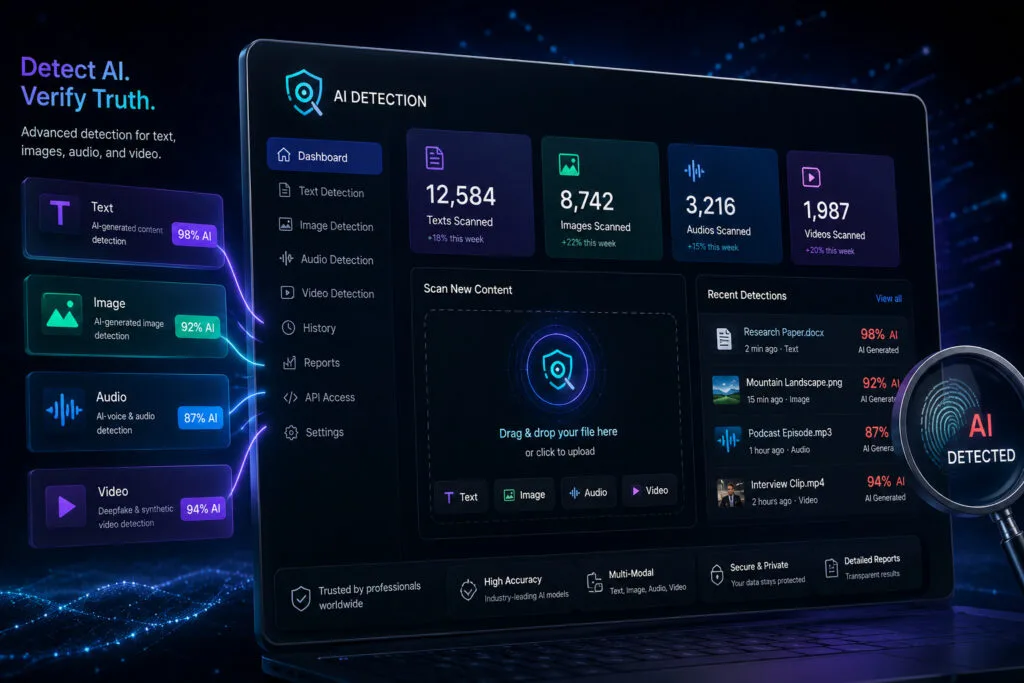 Home 13 Browse The Best Ai Detection Tools For Identifying Ai-Generated Text, Images, Deepfakes, Spam, Plagiarism, Voice Cloning, And Synthetic Media Across Multiple Formats.